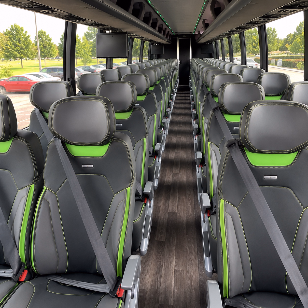 cedar hill charter bus interior