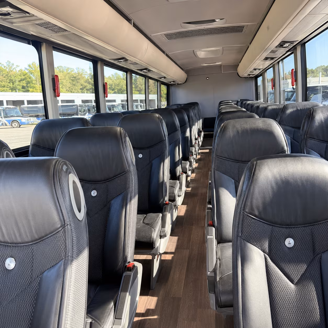 dallas comfortable employee shuttle bus rentals in dallas