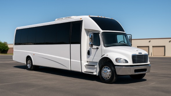 Exterior of Charter Bus Company Cedar Hill's 18 Passenger Minibus in Cedar Hill
