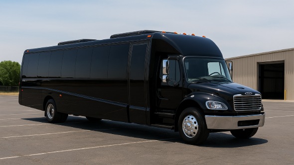 Exterior of Charter Bus Company Cedar Hill's 20 Passenger Mini bus in Cedar Hill