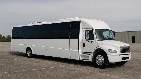 Exterior of Charter Bus Company Cedar Hill's 25 Passenger Mini bus in Cedar Hill