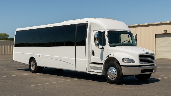 Exterior of Charter Bus Company Cedar Hill's 30 Passenger Minibus in Cedar Hill