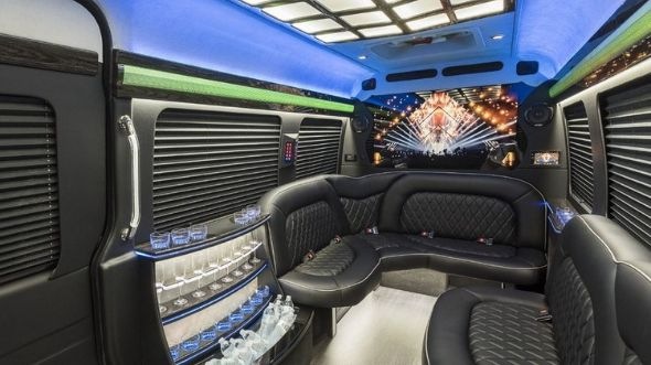 cedar hill sprinter limo rental inside