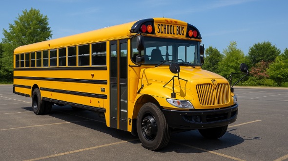 Exterior of Charter Bus Company Cedar Hill's School Bus in Cedar Hill
