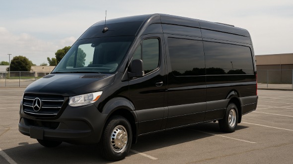 Exterior of Charter Bus Company Cedar Hill's Sprinter Limo in Cedar Hill